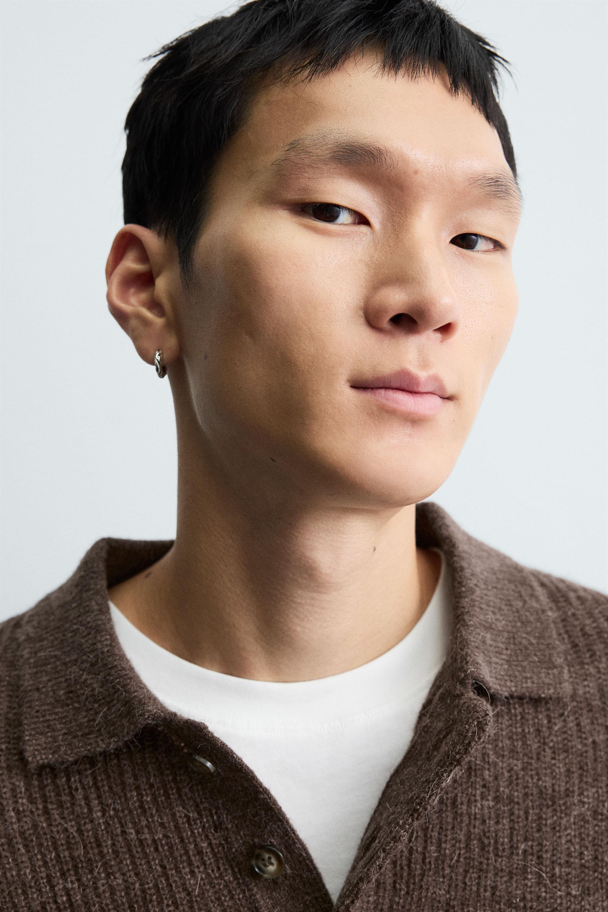 TEXTURED KNIT POLO SHIRT